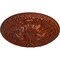 Ekena Millwork Amelia Ceiling Medallion (Fits Canopies up to 2 3/8"), Hand-Painted Firebrick, 19 5/8"OD x 3/4"P CM20AMFIF - alternate 3